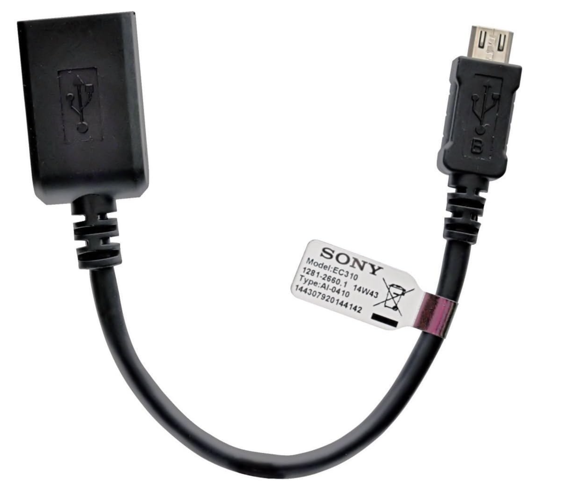 Sony Micro USB to USB Adaptor EC310 Data Transfer Data Adapter Female Micro USB to USB Cable