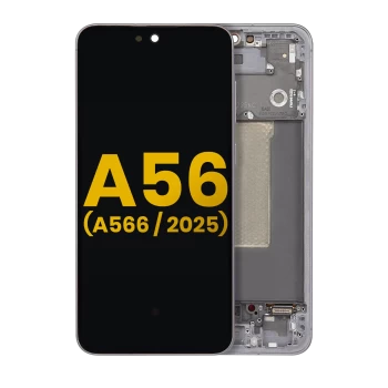 Samsung A56 5G (A566/ 2025) Service Pack LCD With Frame Graphite