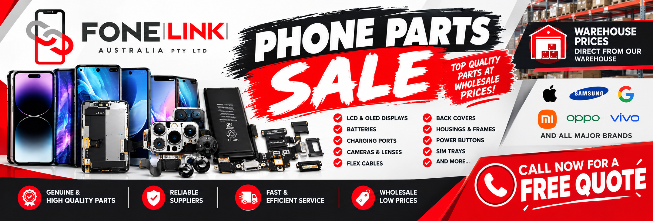 Phone Parts Poster