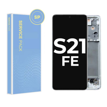 Samsung S21 FE G990 5G Service Pack LCD White