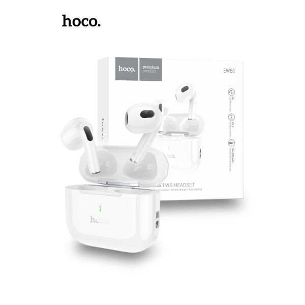 Hoco EW58 Stereo True Wireless Earphones - White