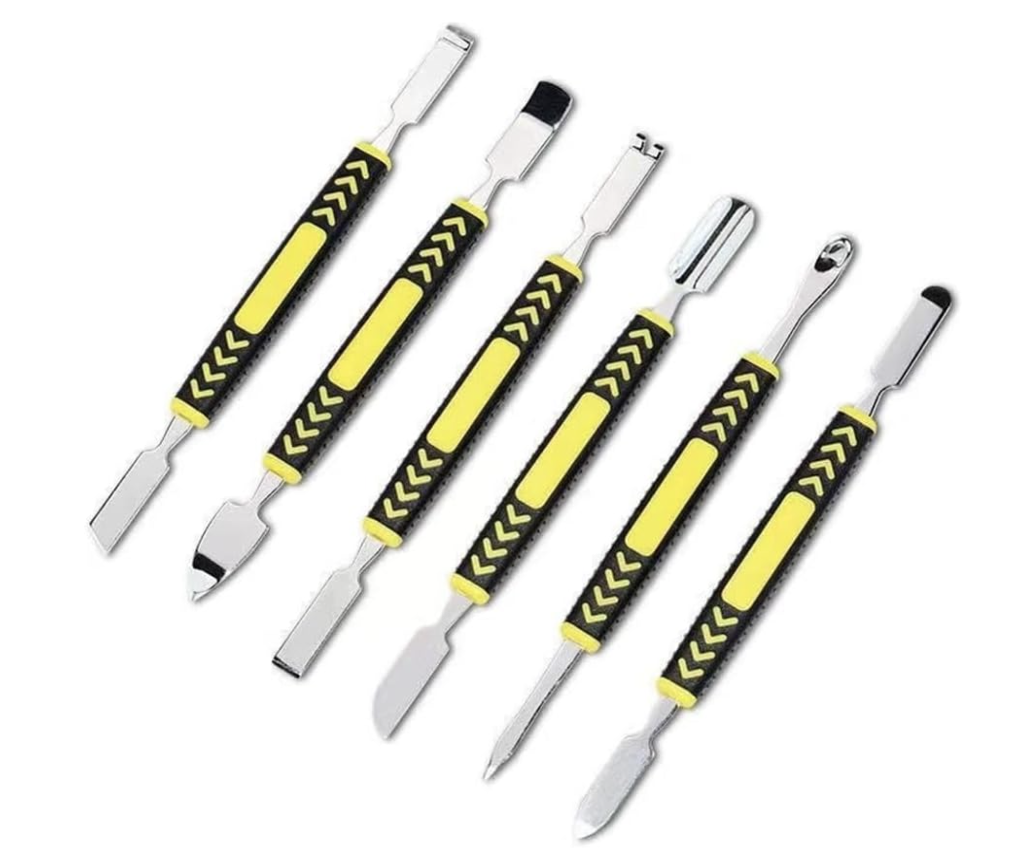 6 Piece Dual Head long handle Metal Tool Set High Quality Yellow