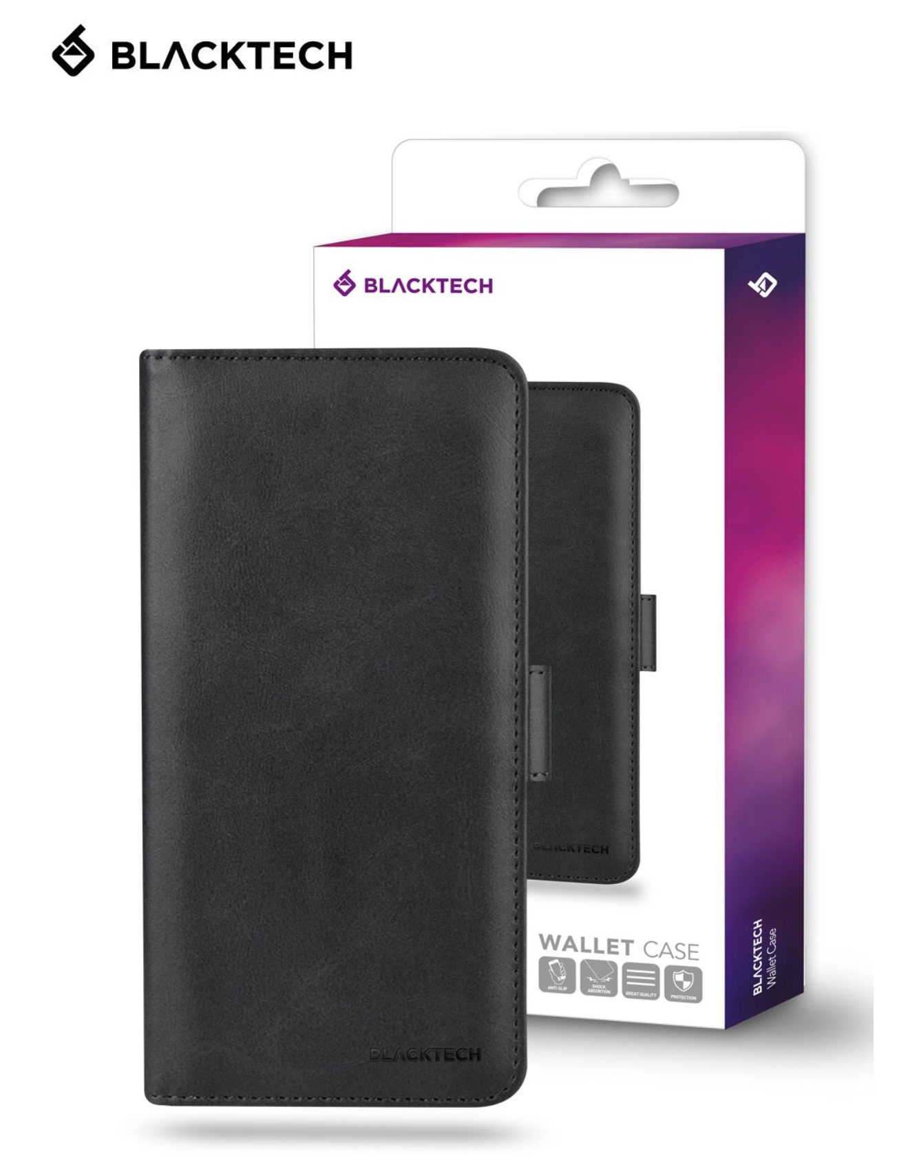 iPhone 12 / 12 Pro 6.1inch Wallet Case - Black