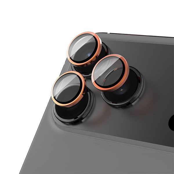 iPhone 17 Pro/ 17 Pro Max Aluminium Alloy Camera Protective Glass Gold