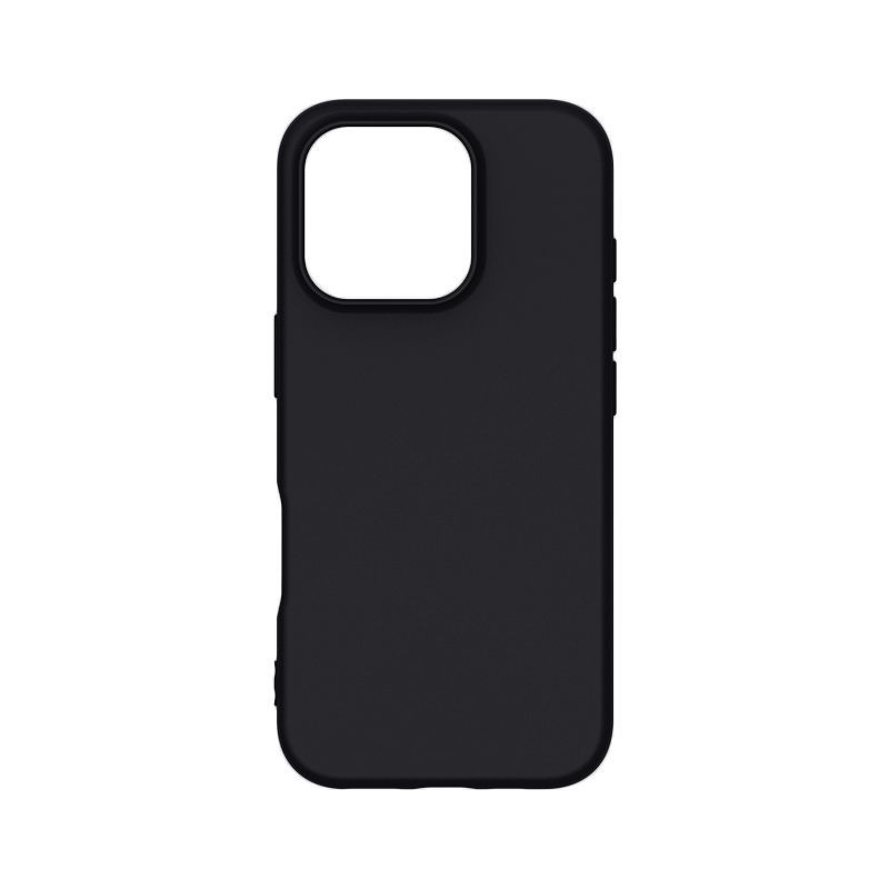 iPhone 17 Air Soft Feel Protective Silicone Case with Micro Fiber Black