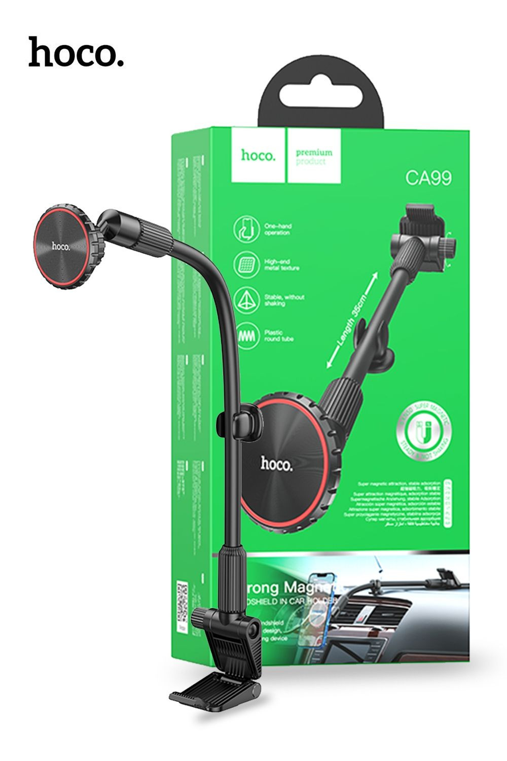 Hoco CA99 Windshield Long Magnetic Car Holder