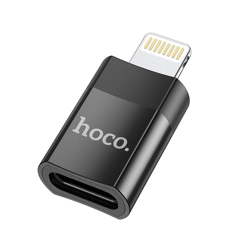 Hoco UA17 Lightinng to USB-C OTG Adapter Black