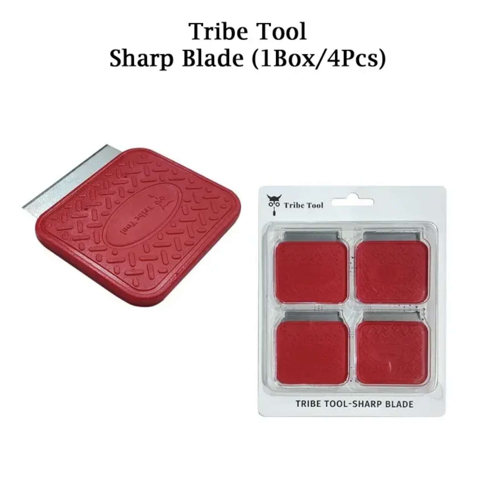 Tribe Tool Sharp Blade (Hard+Soft) Combination 4 Pcs Set