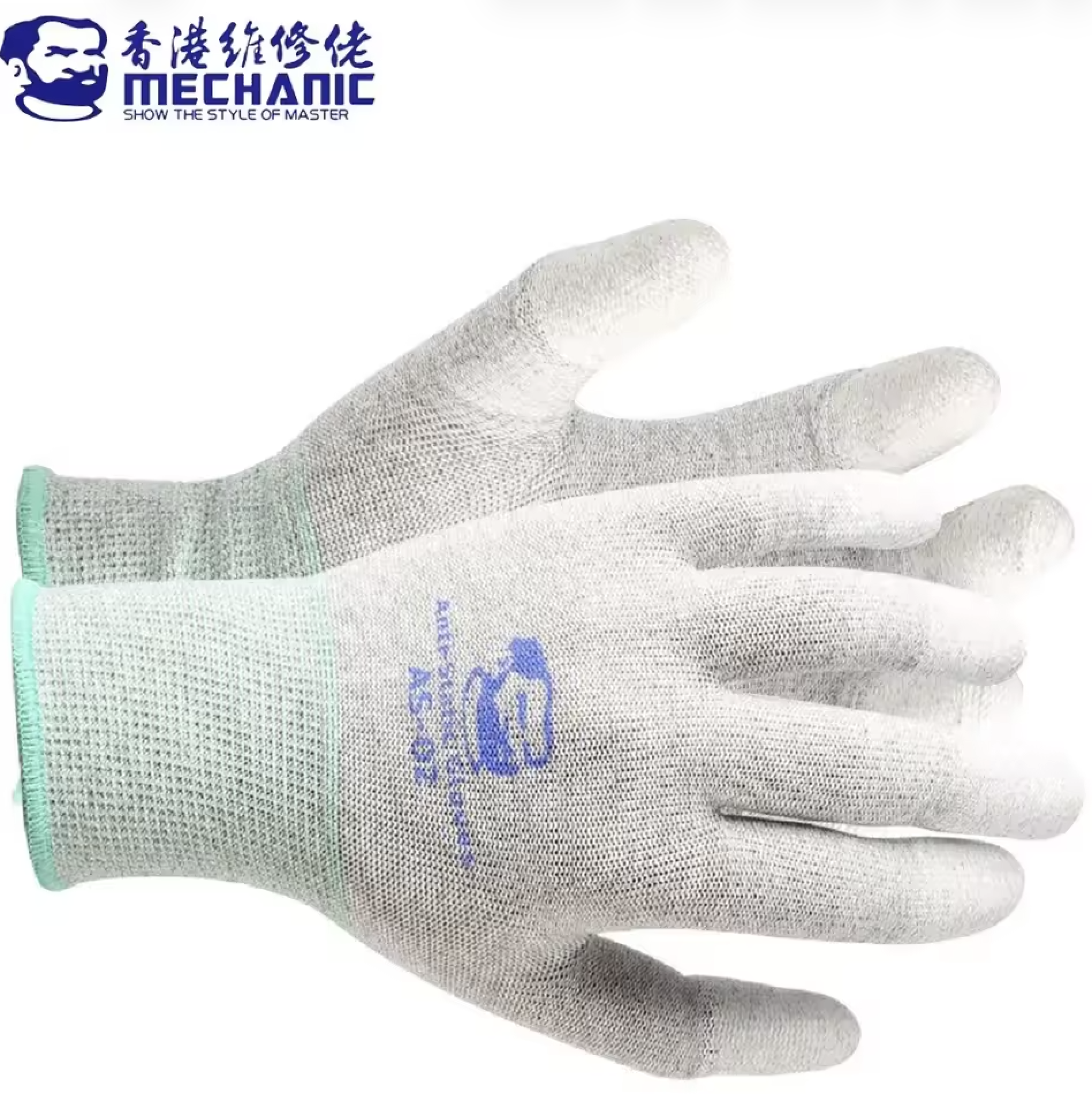 Mechanic Anti Static Pair Of Glowes Grey Large