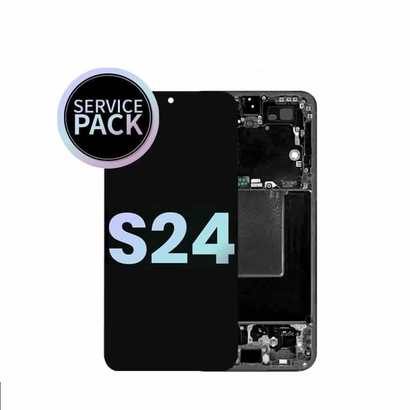Samsung S24 5G S921 Service Pack LCD With Assembled Frame Black