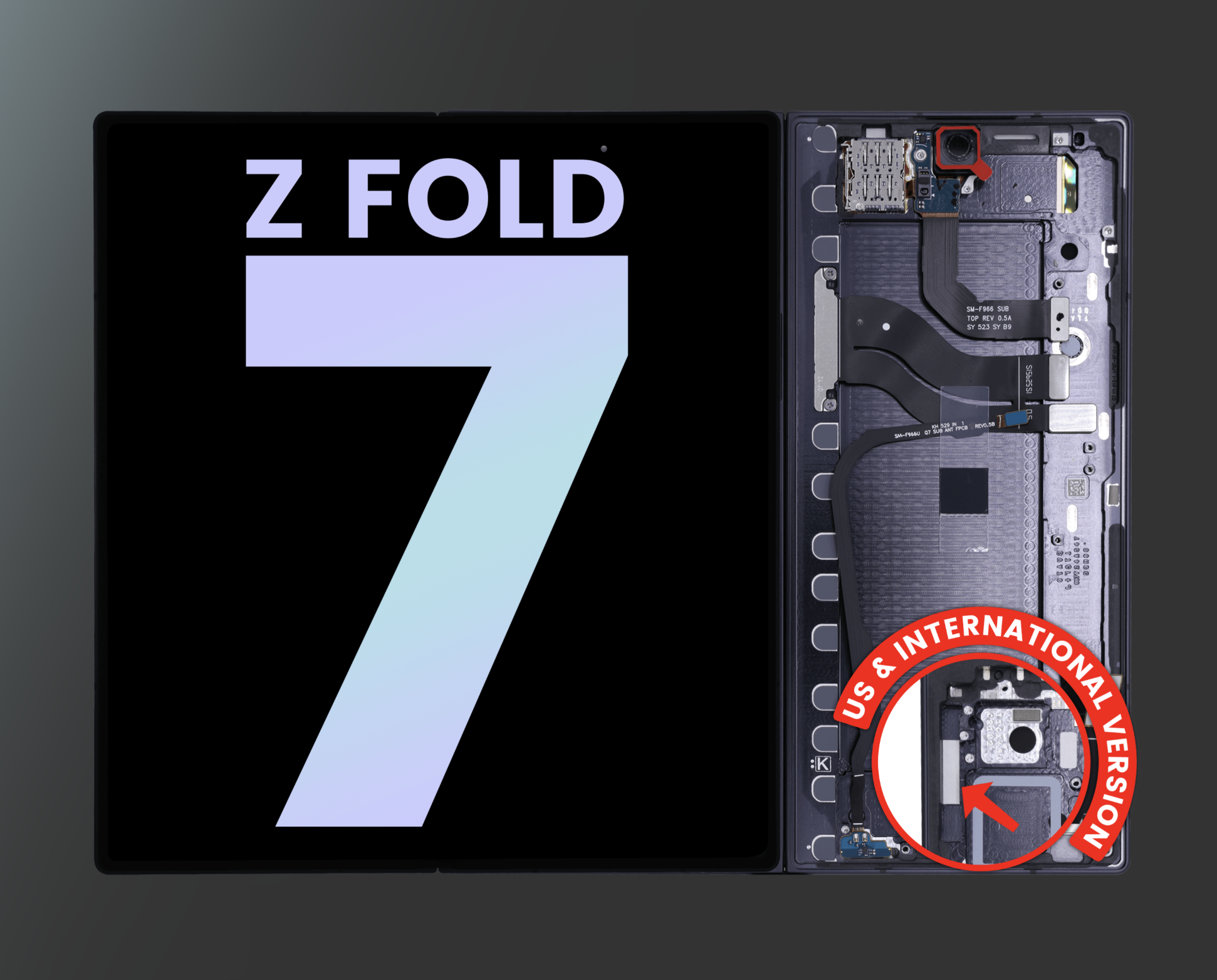 Samsung Galaxy Z Fold 7 5G (F966) Original Pull  Black LCD