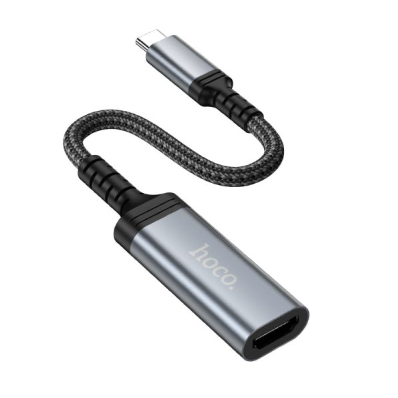 hoco. UA43A USB-C Male to HDMI Male Cable conversion cable - metal gray