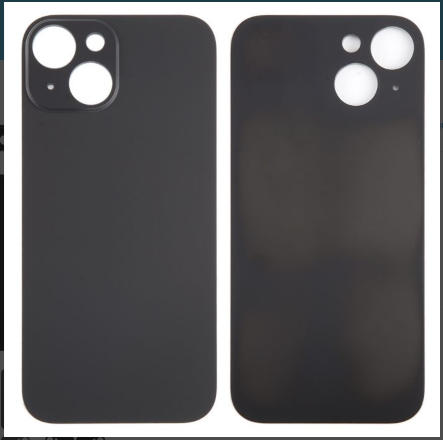iPhone 15 Back Cover/ Back Glass Black