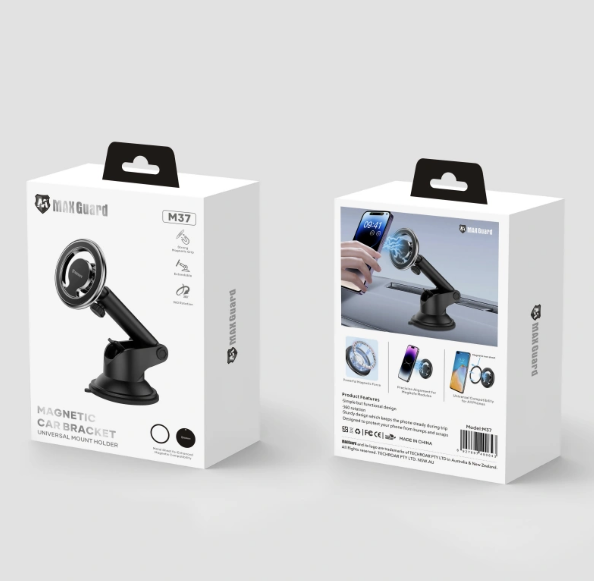 Maxguard M37 Car Holder Black