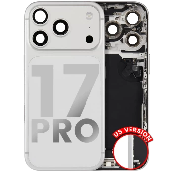iPhone 17 Pro Back Glass Silver with Parts