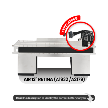 Macbook  (A1965) Compatible For Air 13" Retina (A1932 / Late 2018 To 2019 / A2179 / Early 2020) Replacement Battery