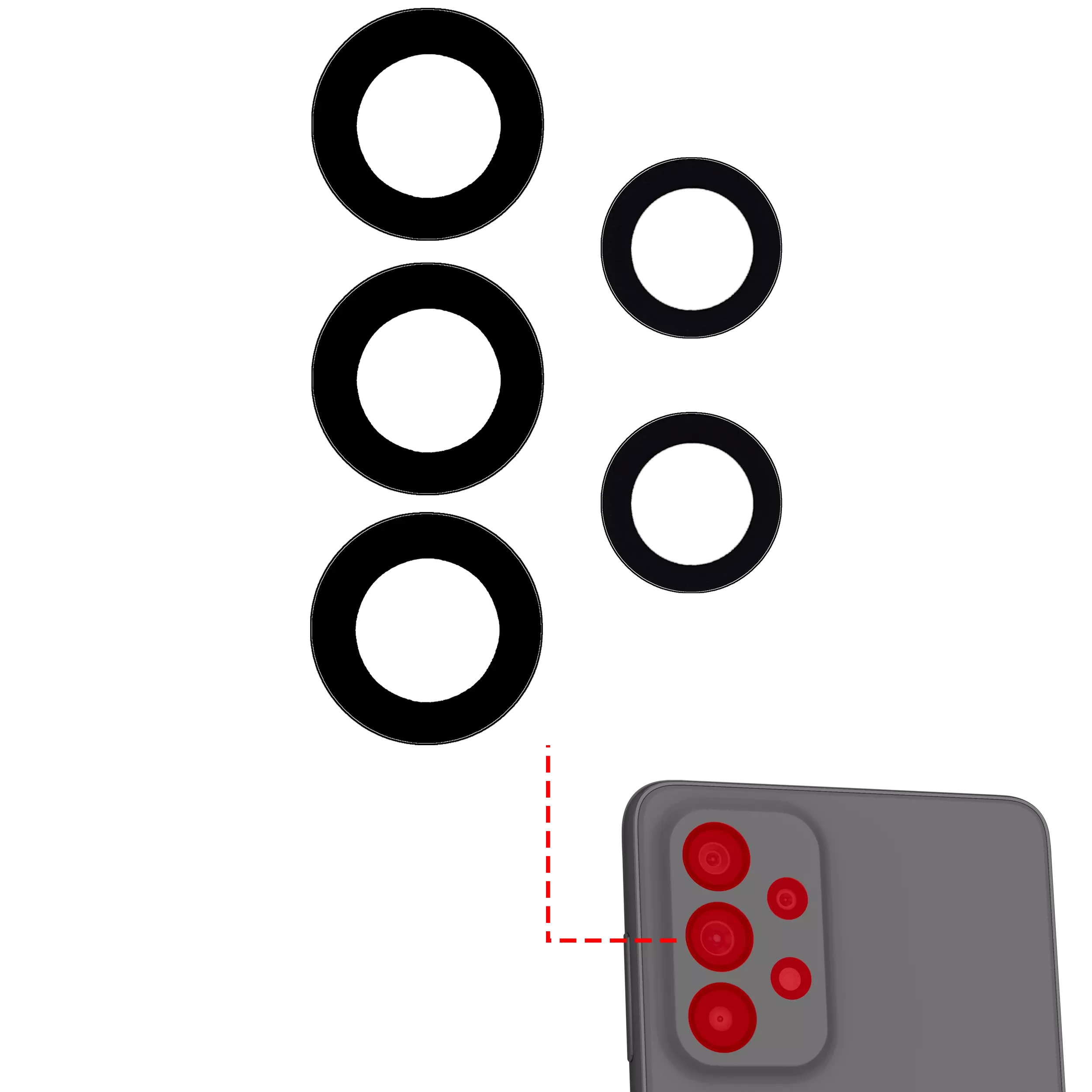 Samsung A73 5G A736 Camera Lens Only