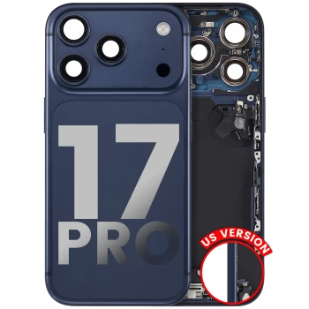 iPhone 17 Pro Back Glass Deep Blue with Parts