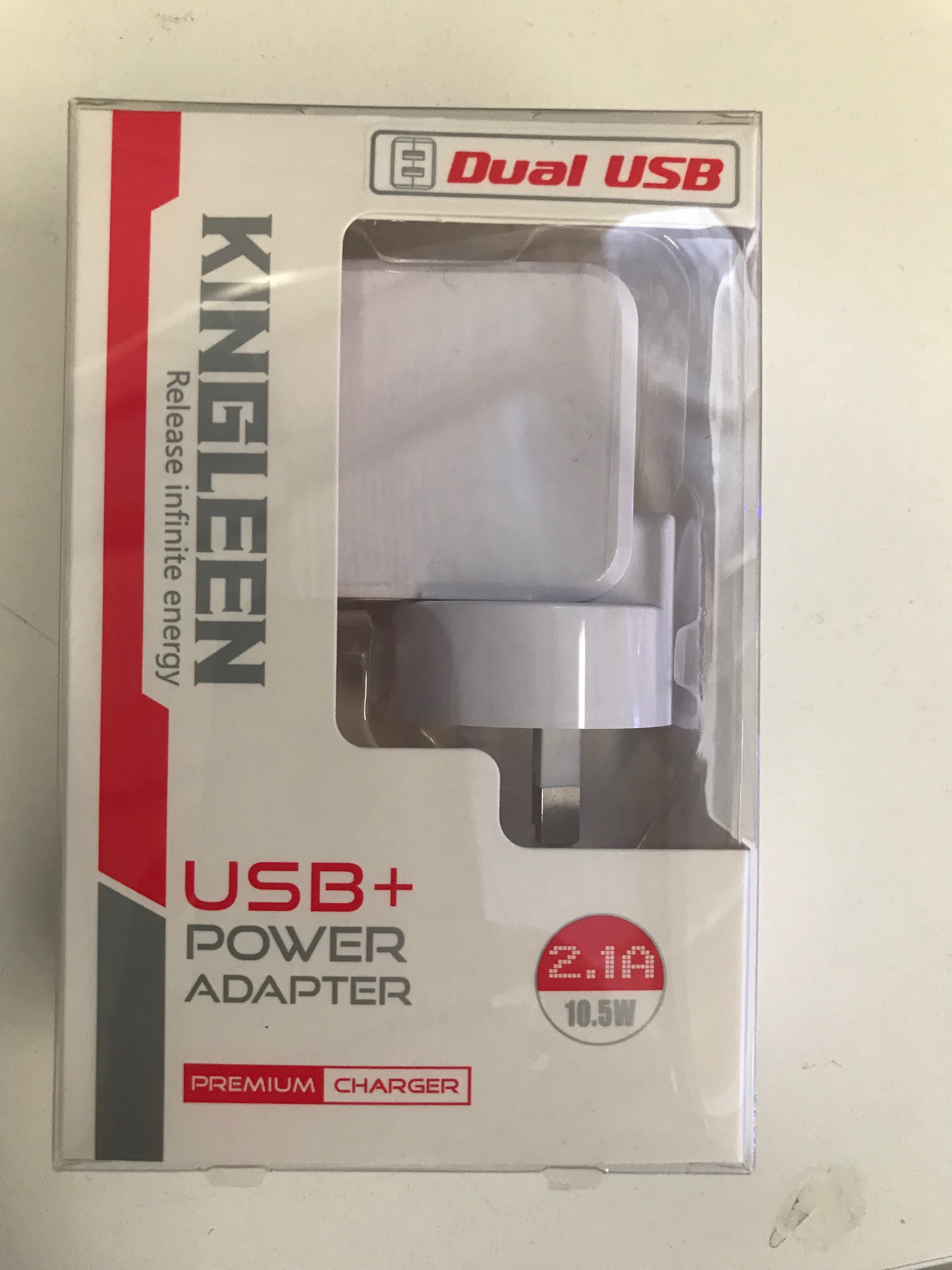 Kingleen Ql-C818 Usb Power Adaptor 2.1Amp 10.5Volt