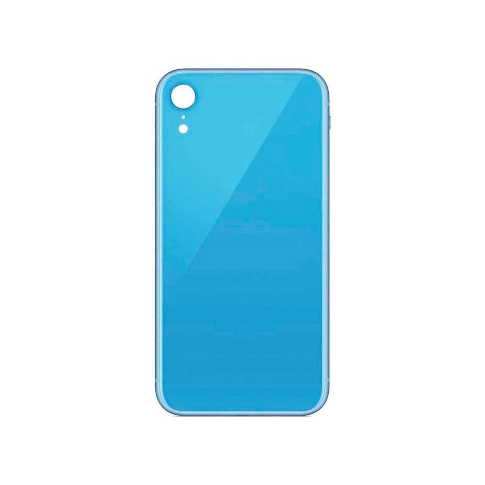 iPhone Xr Back Cover Glass Big hole Blue