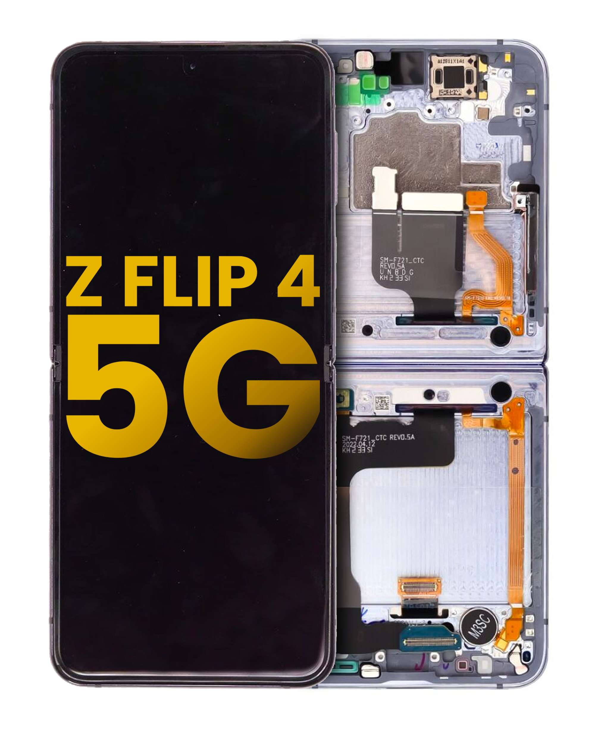 Samsung Galaxy Z Flip 4 5G (F721B) Service Pack LCD  Pink Gold