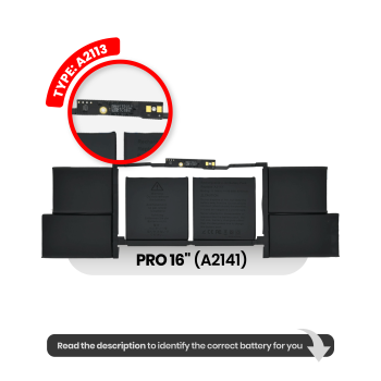 Macbook Pro 16" (A2141/ 2019) A2113 Replacement Battery