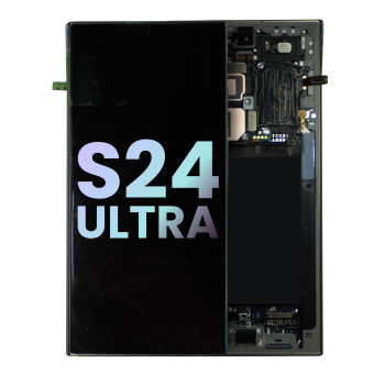 Samsung S24 Ultra S928 Service Pack LCD Titanium Assembled Frame Black
