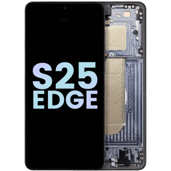 Samsung S25 Edge S937 Service Pack LCD With Frame Black