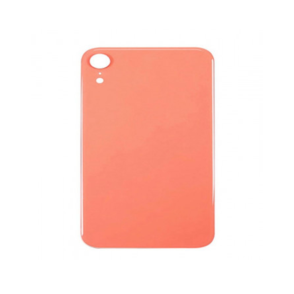 iPhone Xr Back Cover Glass Big Hole Coral