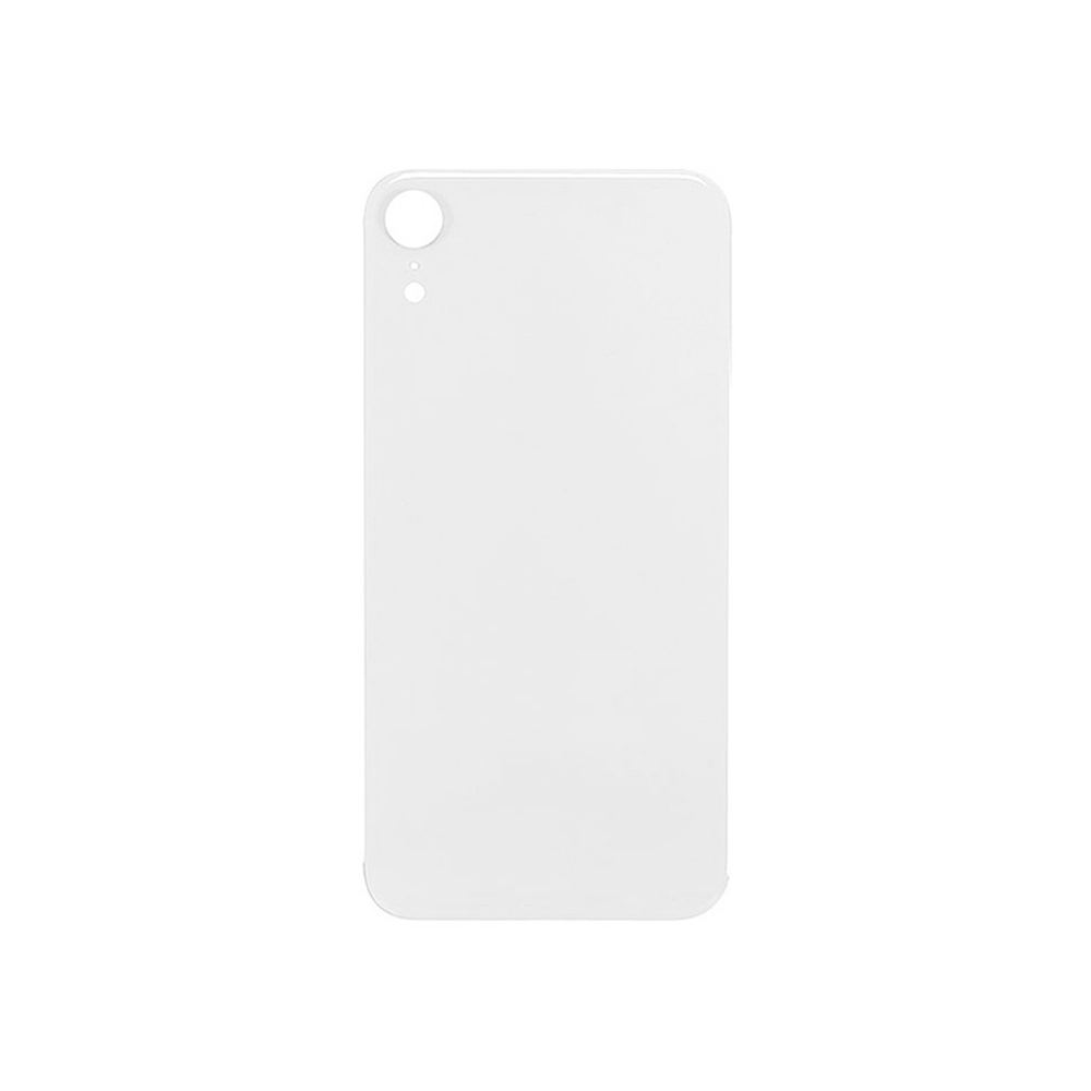 iPhone Xr Back Cover Glass Big Hole  White