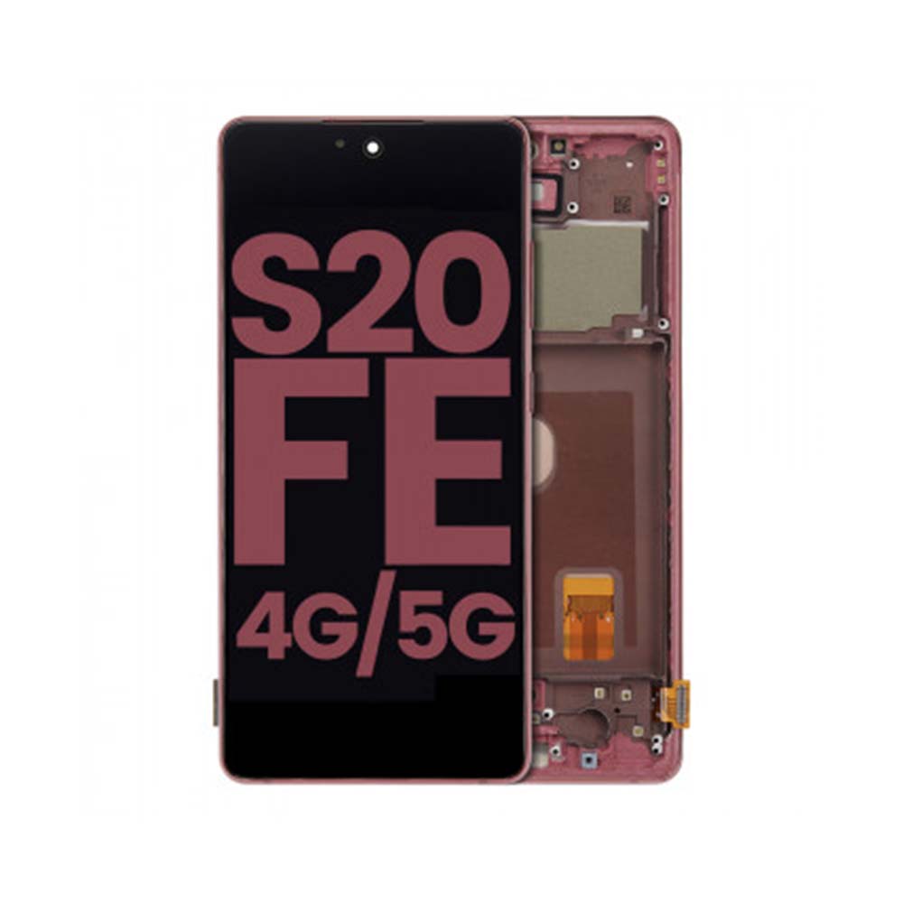 Samsung S20 Fe G780/ G781 5G Service Pack LCD Cloud Red