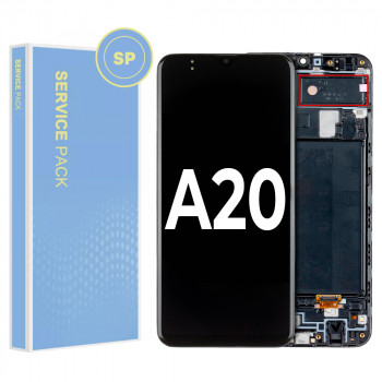 Samsung A20 A205 Service Pack LCD Black