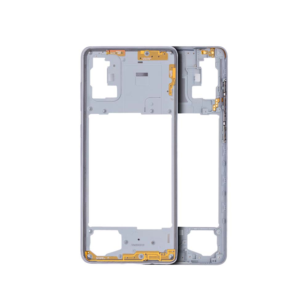 Samsung A71 A715 Mid Frame Silver