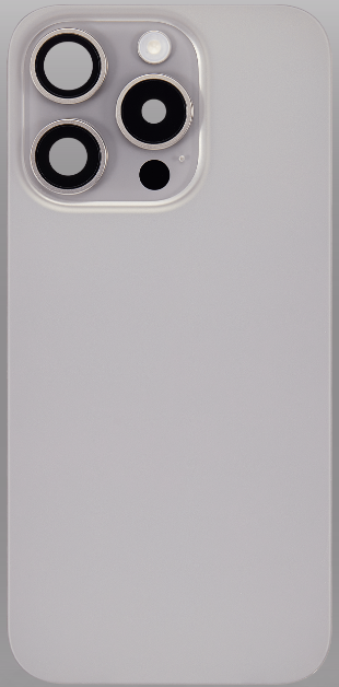 iPhone 15 Pro Back Cover Natural Titanium