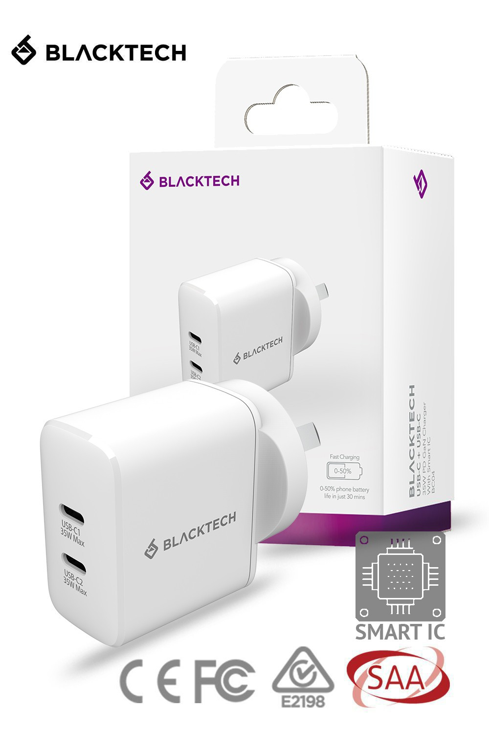 Blacktech USB-C 35W PD Wall Adapter