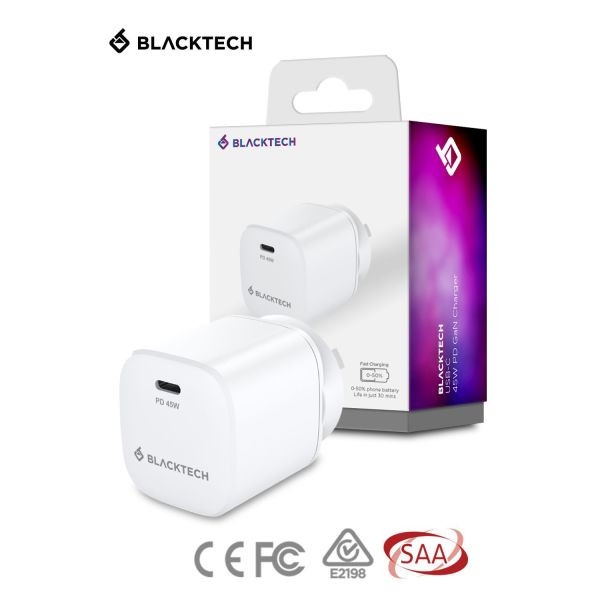 BLACKTECH USB-C 45W PD Wall Adapter