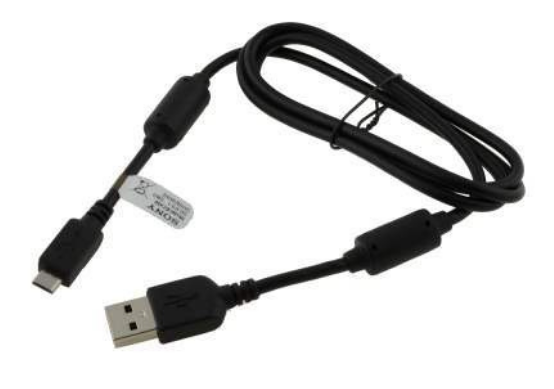 Sony Original Micro Usb Cable And Adaptor Black