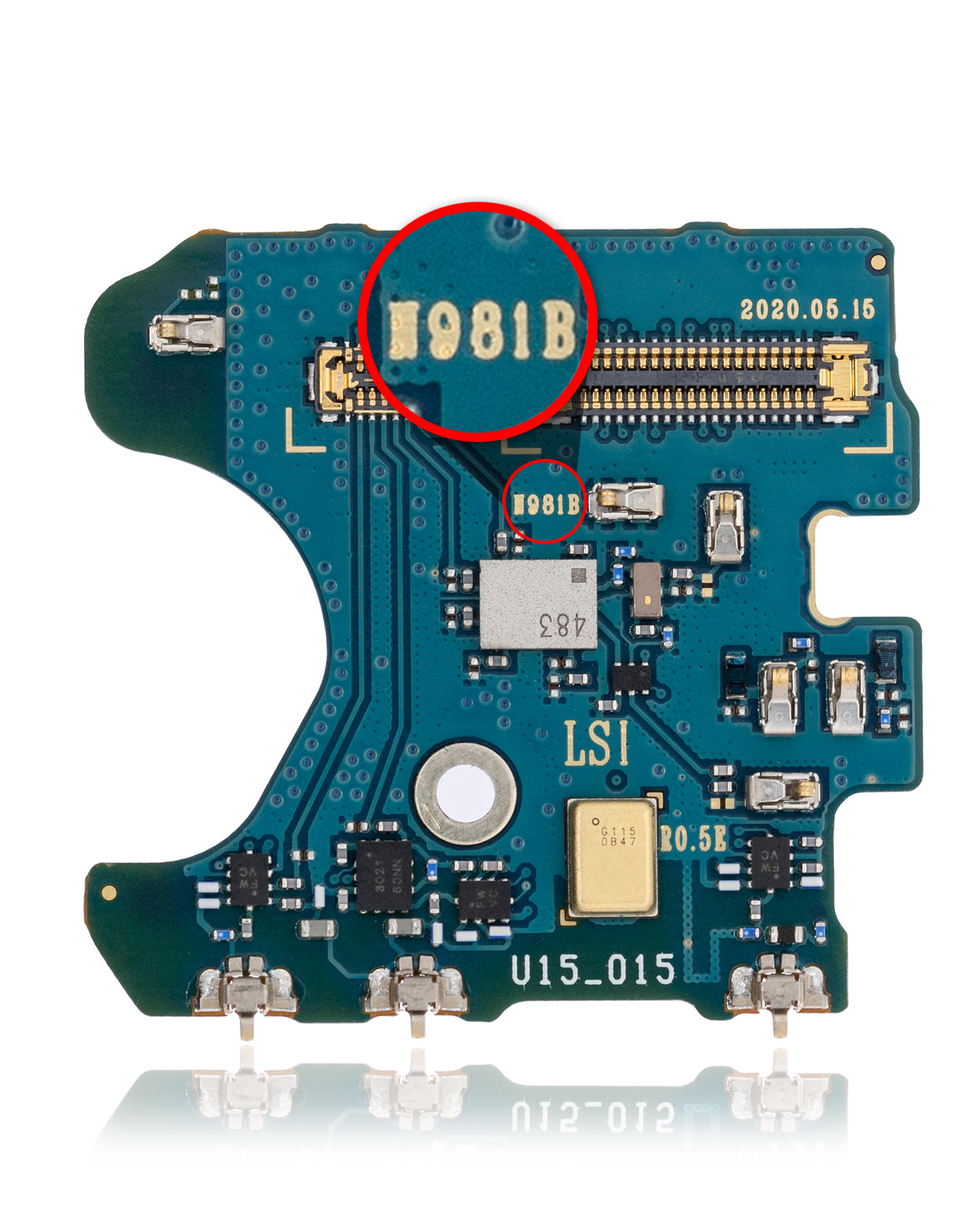 Samsung Note 20 N981 Microphone PCB Board