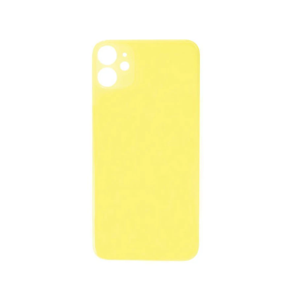 iPhone 11 Back Cover Yellow Big Hole